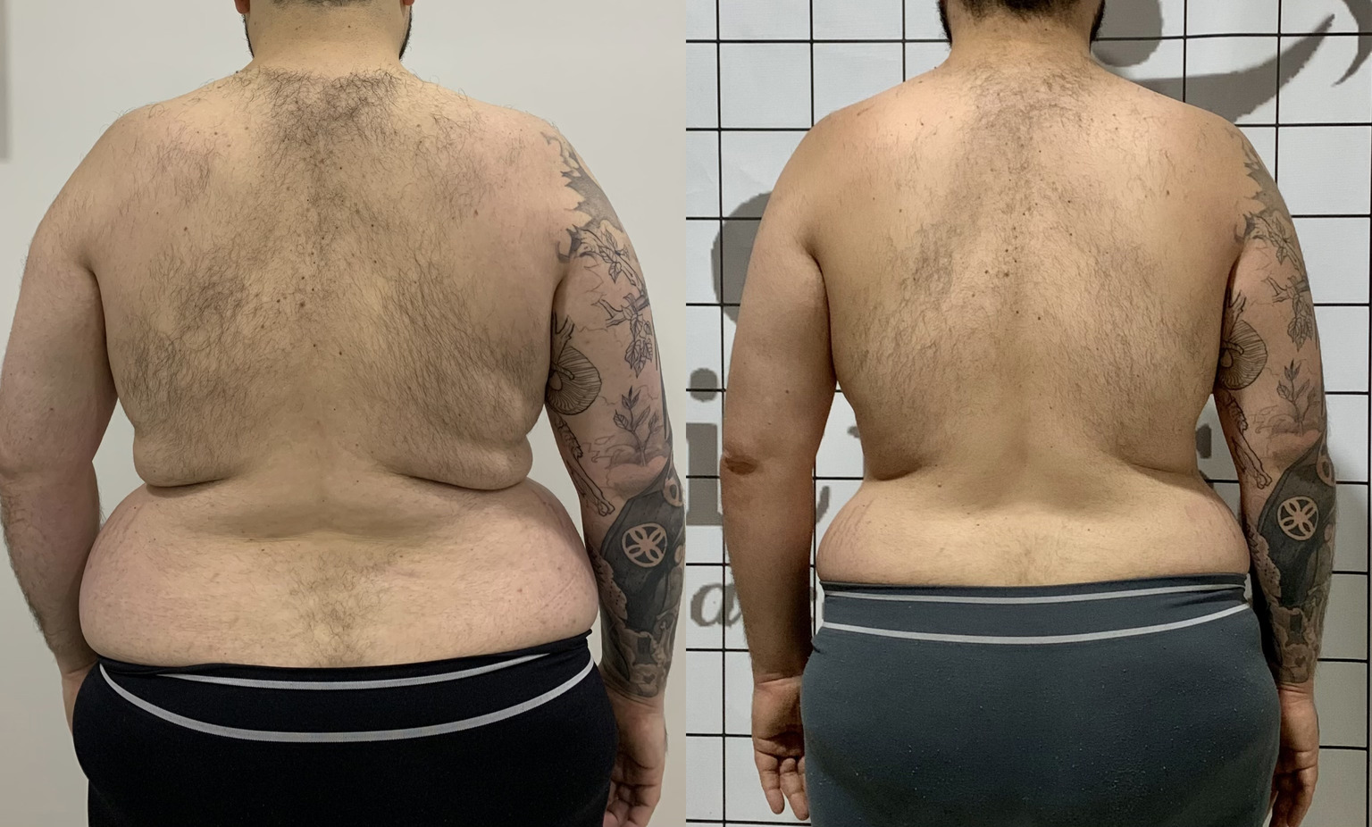 Antes e depois de Rafael na consultoria de treinamento